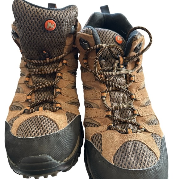 Men\'s Merrell Earth Lace Up Boots Brown Suede 11.5 main image 5